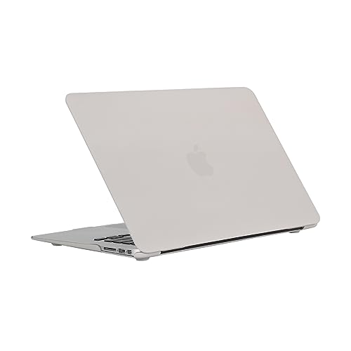 RUBAN Case Compatible with MacBook Air 13 Inch (Models: A1369 & A1466, Older Version 2010-2017 Release), Slim Snap On Hard Shell Protective Cover, (Stone Gray) - color: Stone Gray