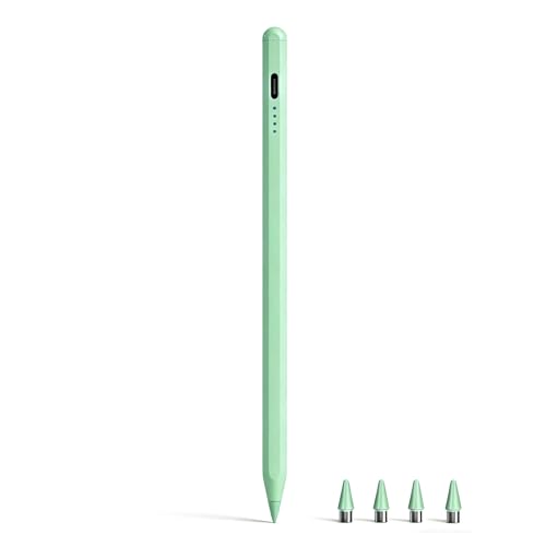 Stylus Pen for Samsung Galaxy Tab A11 / A11+, A9 / A9+, A8, A7 Lite, Active Capacitive Pencil for Samsung Android Tablet & iOS Touchscreens, High Precision Digital Pen with 4 Tips (Green) - color: Green