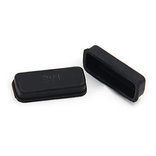 5Pcs DVI Video Silicone Port Anti Dust Protectors Cap Cover Black,WuJuntool