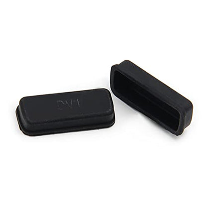 5Pcs DVI Video Silicone Port Anti Dust Protectors Cap Cover Black,WuJuntool