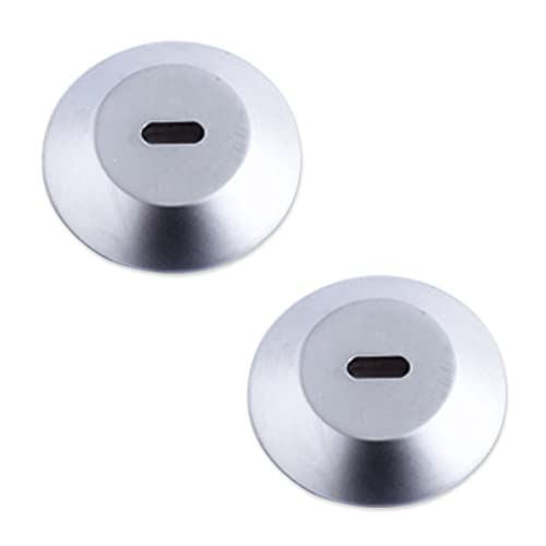 Adhesive Security Plate with Slot for Cables to Lock Down Laptops, Tablets, Monitors and Other Devices (2Pcs Silver) - color: Round silver 2Pcs