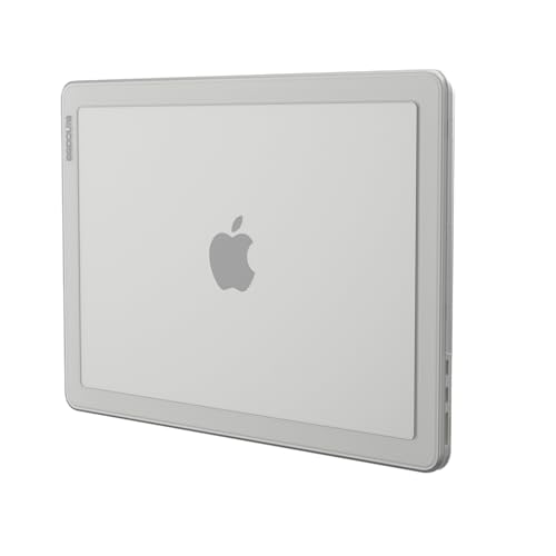 Incase Edge Hardshell Case with Makrolon for MacBook Air 13 inch, Clear | Lightweight Protective Hardshell for MacBooks, Scratch Resistant, Rubber Feet, Raised Edge Bumpers, Makrolon Polycarbonate - color: Clear, size: Air 13-inch