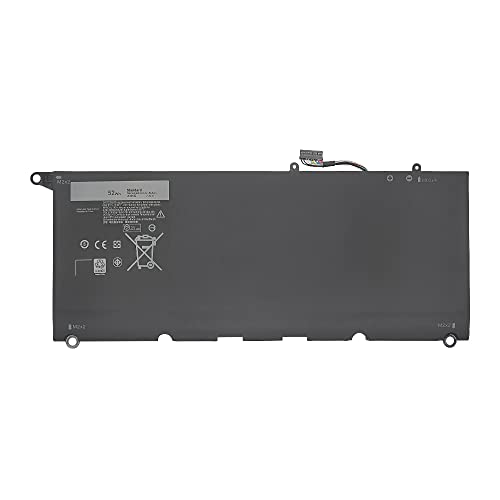 JHXPY 5K9CP JD25G 0DRRP 0N7T6 Replacement Laptop Battery for DELL XPS 13 9343 9350 13D-9343-350 13-9350-D1608 13D-9343-3708 90V7W 090V7W (7.4V 52Wh JD25G) - size: 7.4V 52Wh JD25G