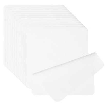 PATIKIL Glasses Cleaning Cloth 7.9" x 7.9", 12 Pcs Microfiber Eyeglasses Cleaner Cloths Soft Suede Wipe Screen for Camera Len Eyeglass Screens Phones Smart Devices, White - color: White, size: 7.9" x 7.9"