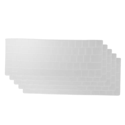 Uonlytech 5pcs Transparent Keyboard Film Compatible with Durable Laptop Keyboard Cover for Water Splash and Dirt Protection Easy to Clean Thin and Breathable Design