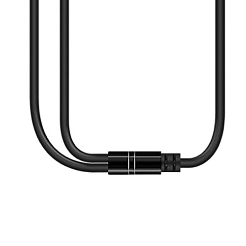 Headphone Splitter for Computer 3.5mm, Audio Splitter Cable Distributor Adapter Socket Mobile Phone Headset to Laptop Earphone Microphone Black 1meter