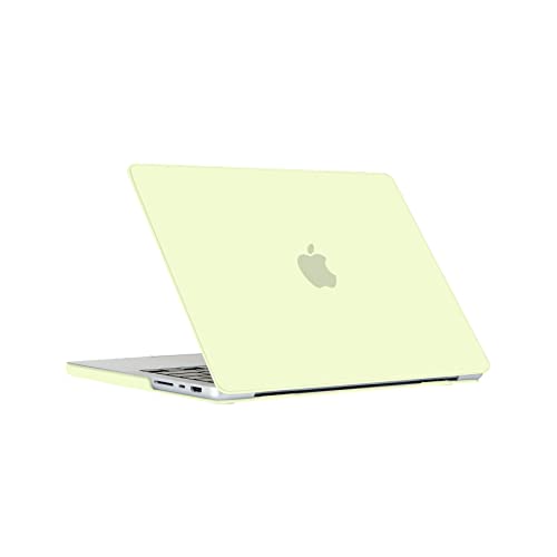 Se7enline Compatible with 2021/2022/2023/2024 MacBook Pro 16 inch Case Hard Shell Laptop Cover for 16-inch MacBook Pro Model A2485 A2780 A2991 A3403 M4 M3 M2 M1&Keyboard Skin, Mellow Yellow | 2 in 1 Matte Hard Shell Laptop Case with Keyboard Cover Anti-Sc