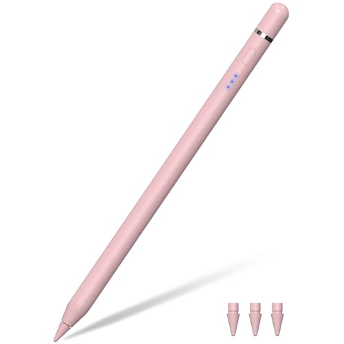 iPad Pencil 1st Generation for iPad, Stylus Pen for Apple Pencil 2nd Generation with Magnetic Charging Tilt Sensitivity& Palm Rejection, Pencil for iPad Pro 11/12.9/13, Air, Mini Pink - color: pink
