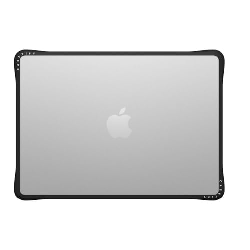 CASETiFY Impact MacBook Air 13.6" (M2-M5) Case [Cushioned Impact Corners/Scratch-Resistant/Anti-Slip Grip] - Clear Black - color: Clear Black, size: MacBook Air 13" (M2 - M5)