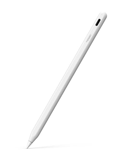 Metapen Pencil A8 V4 for iPad 2018-2026, Upgrade Magnetic Attraction, 2X Fast Charge, Low Latency Stylus Pen for iPad 11-6th Gen, Pro 12.9/11/13-inch M4/M5, Air 3/4/5/M2/M3, Mini 5/6/7th A17 Pro - color: Ivory