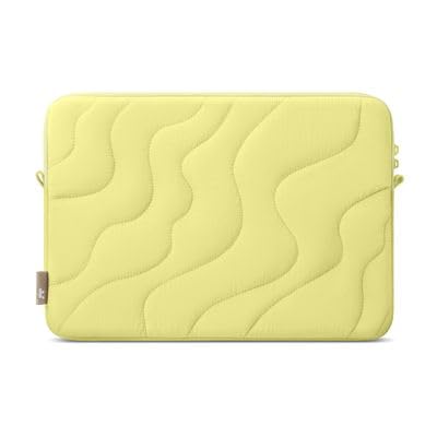tomtoc 360 Protective Puffy Laptop Sleeve for 13-inch MacBook Neo A3404 A18 | 2026, Water-Resistant Quilted Soft Puffer Bag Shockproof Computer Case Travel Work Bag Fits New Dell XPS 13 Laptop(2026) - color: Citrus, size: 13-inch for MacBook Neo