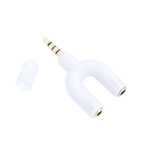 Homoyoyo 2pcs Audio Input and Output Adapter Headset Splitter for Laptop and Connect Headphones and Microphone Simultaneously Portable and Convenient Design