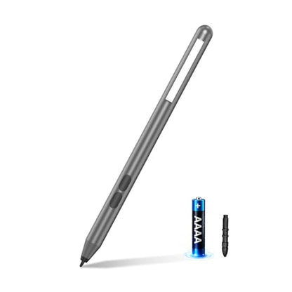 Active Pen for HP Omnibook Envy x360 Spectre Pavilion, Palm Rejection | 1024 Pressure Levels, 300-Day Battery, Dual Side Button, No Bluetooth, MPP 1.51 for Drawing & Note-taking - color: Gray