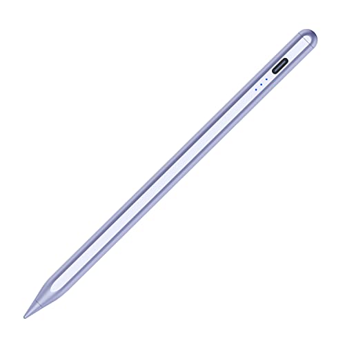 Stylus Pen for Apple iPad 2018-2025, 10Min Fast Charge Apple Pen, Apple Pencil for iPad 11/10/9/8/7/6th Gen, Magnetic iPad Pencil Accessories for Pro 12.9/11/13-inch M4, Air 3/4/5/M2/M3, Mini 5/6th - color: Purple