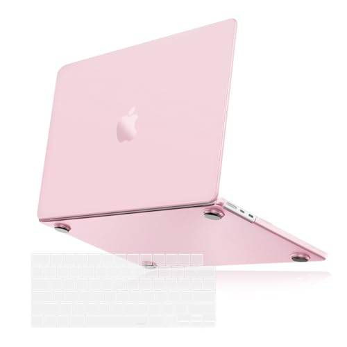 MOSISO Compatible with MacBook Air 13 inch Case M5 M4 M3 M2 2026-2022 | 2 in 1 Kit Anti-Fingerprints Shell for Mac Air 13.6, Ultra Seamlessly Closes Cover, A3449 A3240 A3113 A2681, Baby Pink - color: Baby Pink