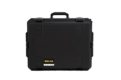 MEIJIA Premium Waterproof Rolling Hard Camera Case,Hard Protective Case with customizable fit foam and wheels,Full Protection with Light&Convenient Design,Elegant Black (24.6"X19.7"X11.7") - size: 24.6"X19.7"X11.7"