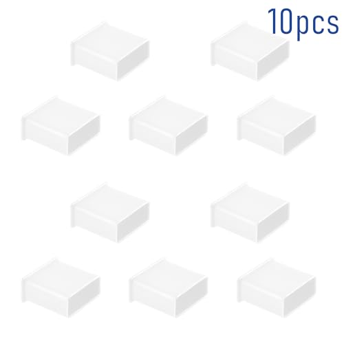 10 PCS USB2.0 Port Anti-dust Plugs, PE Covers Caps Stoppers, Port Protector for PC Computer Laptop Router Network Hub or Other Standard USB 2.0, 0.51 x 0.2 (LxW) - size: USB2.0/Transparent/10 PCS