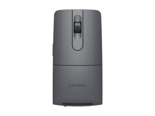 Lenovo ThinkPad Bluetooth Presenter Mouse (Aura Edition), Thunder Gray | Travel Mouse, Wireless, Rechargeable, 4000 dpi, 7 Button - color: Thunder Gray
