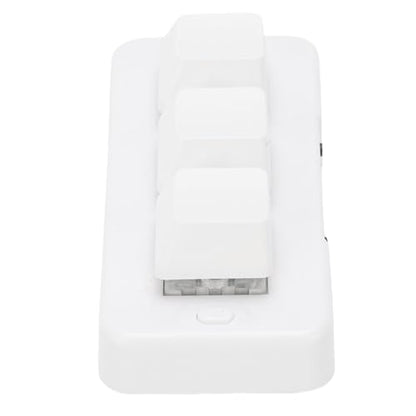 GOWENIC 3 Key Keyboard, Multi System Compatibility, Customizable Mechanical Keypad, Compact and Portable, for Universal Computer (White OEM: 75503-35061-A0, 7550335061A0) - color: White OEM: 75503-35061-A0, 7550335061A0