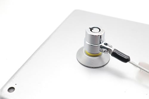 10-Foot Retractable Anti-Theft Steel Cable Lock with Lock Plate, Suitable for laptops, Tablets, Monitors, and Mobile Phones (Silver, Keyed All Alike 5Pack) - size: Keyed all alike