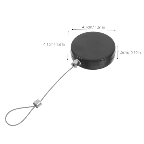 2pcs Retractable Anti-Theft Cable Lock Security Rope Portable Locking Cable for Remote Control Steel Tether Attachment for TV and Laptop