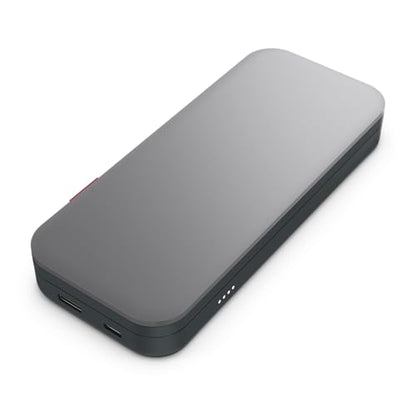 Lenovo Go USB-C Laptop Power Bank 20,000 mAh, 2xUSB-C, 1xUSB-A, <3h Recharging Time, Storm Grey