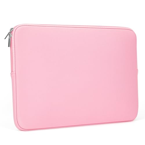 15 16 Inch Laptop Sleeve Protective Case Soft Cover Compatible with 15 Inch MacBook Pro A1707 A1990 (2016-2018) 16 inch MacBook Pro M1 M2 M3 M4 (2024-2019), Pink - color: Pink, size: 15 inch