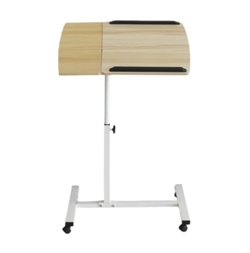 Overbed Table Bedside Shelf Over Bed Table with Wheels and Tilting Desktops Adjustable Rolling Laptop Overbed Desk Tray Study TV Tray