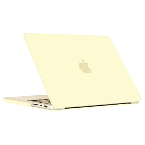 Se7enline for MacBook Pro 14 inch Case 2026-2021 M5 M4 M3 M2,Mellow Yellow | 2 in 1 Matte Hard Shell Laptop Case with Keyboard Cover Anti-Scratch Heat Dissipation Full Port Access Slim Lightweight - color: Mellow Yellow