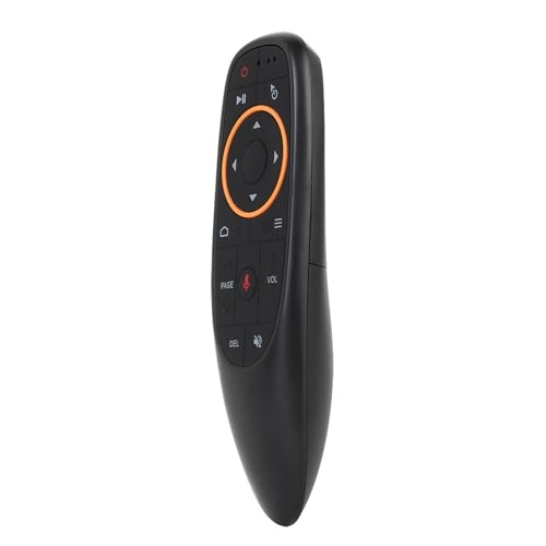 ASHATA Wireless Air Mouse Remote Control with 6 Axis Gyroscope Voice Input IR Learning and 2.4GHz USB Receiver for PC Laptop Gaming and Presentation