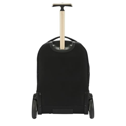 Rolling Laptop Bag for 15.6 Inch Laptop,Roller Bag, Backpack with Quiet Wheels, 6 Inch Large Slient Wheeled Computer Bag, T5- Space - color: T5- Space
