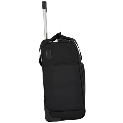French Connection 16" Underseat Carry-On Luggage with USB/USB-C Ports, Black - color: Black