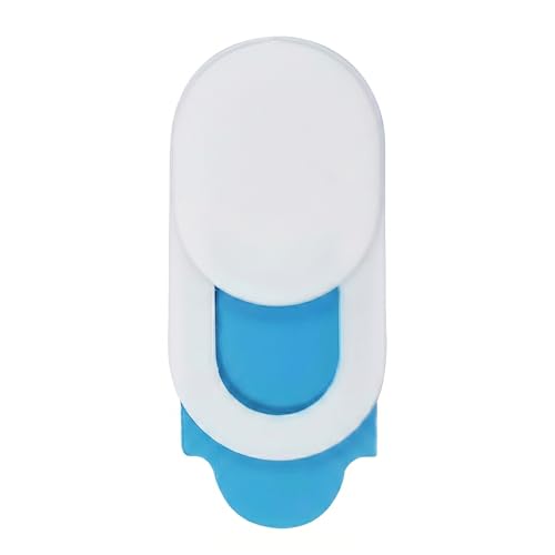 6pcs T1 Oval Webcam Cover Slide White Privacy Camera Cover For Laptop Computer Screen Protection - color: white