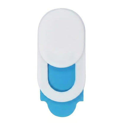 6pcs T1 Oval Webcam Cover Slide White Privacy Camera Cover For Laptop Computer Screen Protection - color: white