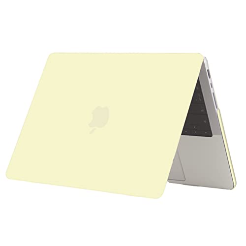 Se7enline for MacBook Pro 14 inch Case 2026-2021 M5 M4 M3 M2,Mellow Yellow | 2 in 1 Matte Hard Shell Laptop Case with Keyboard Cover Anti-Scratch Heat Dissipation Full Port Access Slim Lightweight - color: Mellow Yellow