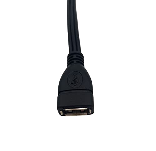 USB to 3 RCA Cable, 8 inch USB 2.0 A Female to 3RCA Male Audio Video Capture Card AV Composite Adapter Cable (USB F/3RCA M)