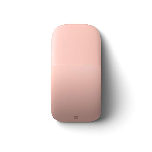Microsoft ARC Mouse – Soft Pink. Sleek,Ergonomic Design, Ultra Slim and Lightweight, Bluetooth Mouse for PC/Laptop,Desktop Works with Windows/Mac Computers - color: Soft Pink