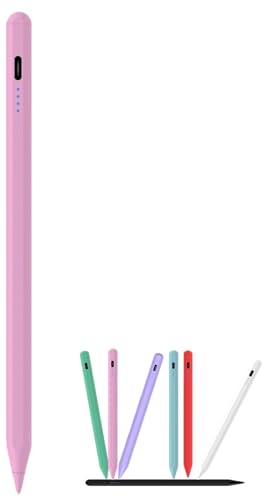Stylus Pen for Samsung Galaxy Tab A11/A11+/A9/A9+/A8/A7 Lite, Magnetic Capacitive Pen with Fast Charging & 8H Long Battery, Universal for iPad iPhone Android Touch Screens, Pink - color: Pink