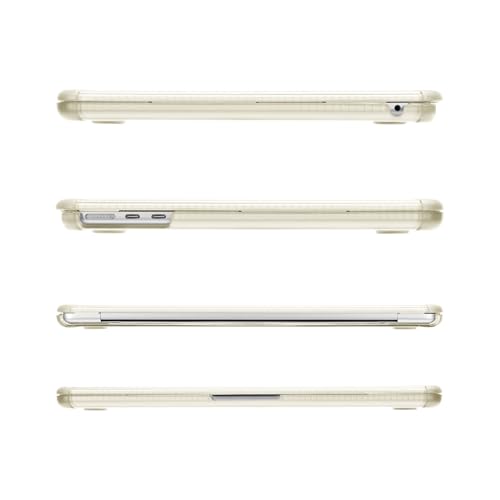 MOSISO Compatible with MacBook Air 13 inch Case M5 2026 M4 M3 M2 2025-2022 | A3449 A3240 A3113 A2681, 3 in 1 Kit Crack-Resistant Heavy Duty Protective Hard Shell Case Cover with TPU Bumper, Beige - color: Beige