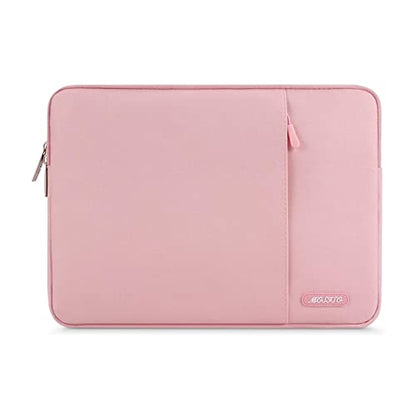 MOSISO Laptop Case 13 inch, Laptop Sleeve Compatible with MacBook Neo/Air/Pro 13 inch with A18/M5/M4/M3/M2/M1 Chip 2026-2016, Polyester Vertical Computer Sleeve Bag with Pocket, Pink - color: Pink, size: 13 inch