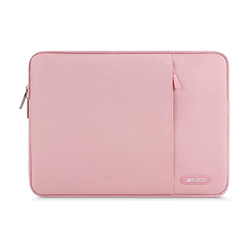 MOSISO Laptop Case 13 inch, Laptop Sleeve Compatible with MacBook Neo/Air/Pro 13 inch with A18/M5/M4/M3/M2/M1 Chip 2026-2016, Polyester Vertical Computer Sleeve Bag with Pocket, Pink - color: Pink, size: 13 inch