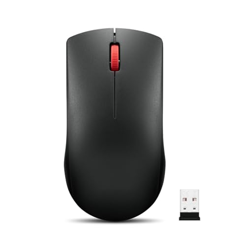 Lenovo Wireless Mouse (WL150) - 2.4G Nano USB-A Ambidextrous Ergonomic Mouse – 3-Million Clicks, 1,000 DPI – Portable Compact Cordless Design - Computer & Laptop Accessories - color: WL150