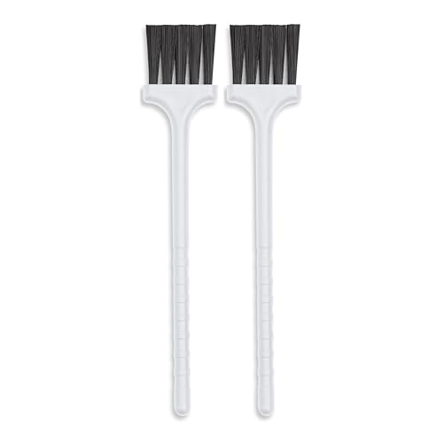 Keyboard Brush - Plastic Small Cleaning Brush for Coffee Machine, Juicer - Narrow Keyboard Brush Cleaner for Window Track, Office, Home - Computer & Laptop Anti Static Brush, 2 Pcs