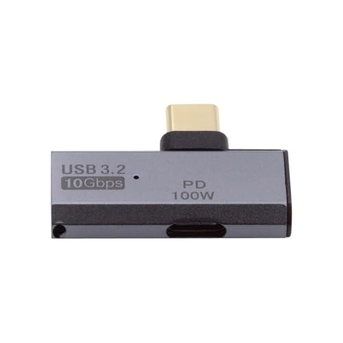 10Gbps USB-C Type-C 1-to-2 USB-C Female OTG & 100W PD Power Adapter for Laptop Tablet Phone - style: USB-C to Type-C Female OTG