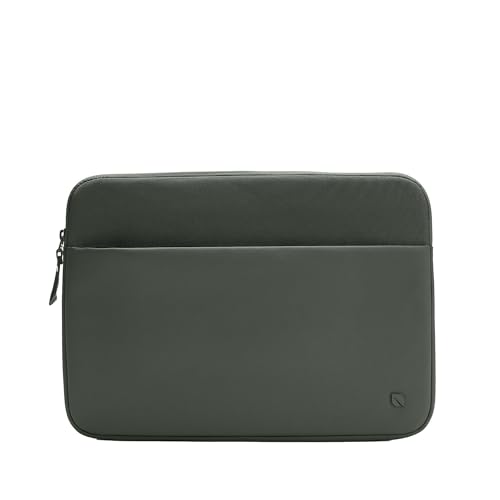 Incase A.R.C. Laptop Sleeve 14 Inch – MacBook Case with Faux Fur Lining, External Pocket – Fits MacBook Pro Air Lenovo Dell HP – Laptop Cover, Computer Case - Travel, Work, College - Smoked Ivy - color: Smoked Ivy