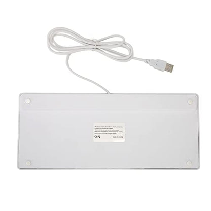 USB Wired Keyboard, 78 Keys Ultra Thin Computer Keyboard, Slim and Compact Keyboard for Laptop, Desktop, PC, Windows