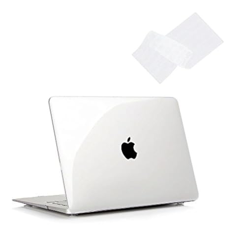 Compatible with MacBook 12 Inch A1534 - Slim Snap On Hard Shell Protective Cover and Keyboard Cover (Crystal Clear) - color: Crystal Clear