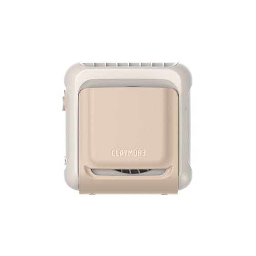 Claymore Clipfan Mini Sand Beige - Portable Wearable Shirt Clip Fan, USB-C Rechargeable Small Personal Cooling Fan with 4 Speeds, Hands-Free Pocket Fan for Outdoor Work, Golf, Travel and Camping - color: Sand Beige