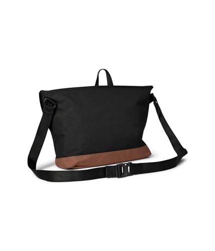 Herschel Supply Co. Cove Messenger - color: Black/Saddle Brown, size: Small