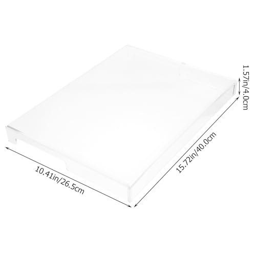 Transparent Keyboard Protector Cover 15.74X10.43X1.57In Waterproof Acrylic Keyboard Dust Cover Versatile Protective Case for Laptop and Mechanical Keyboards - size: 40.00X26.50X4.00CM